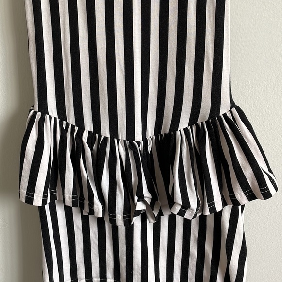 Black and White Stripe Mini Dress By Forever 21, Size S, Great Condition. - Picture 2 of 4